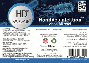 Salopur HD plus 5 Liter- Handdesinfektion